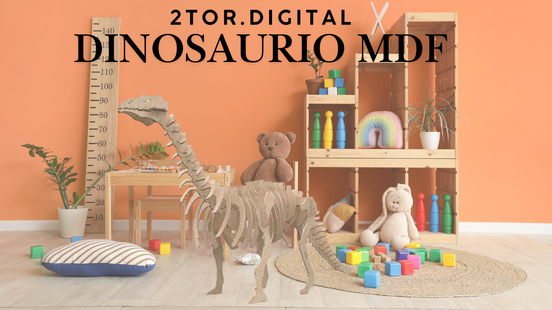 Dinosaurio Diplodocus – Vector CNC y corte láser | 2tor.digital